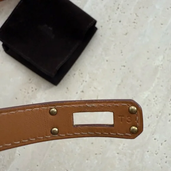 Hermes Kelly Double Tour Orange Gold **like new**